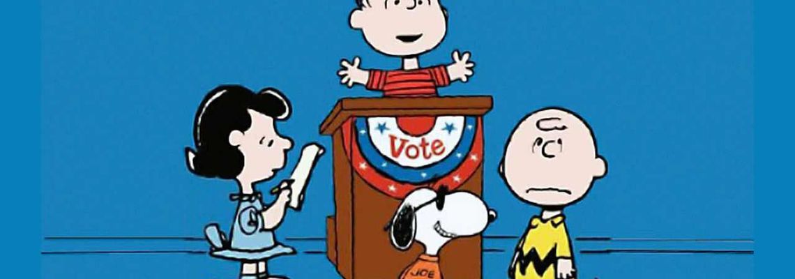 Cover You're Not Elected, Charlie Brown