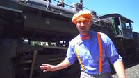 Blippi Explores A Steam Train | Learning Trains For Kids