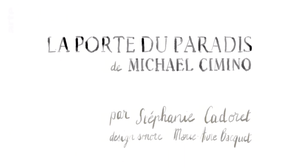 "La Porte du paradis" de Michael Cimino