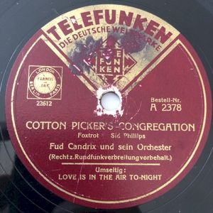 Cotton Picker's Congregation / Love Is in the Air To-Night (Single)