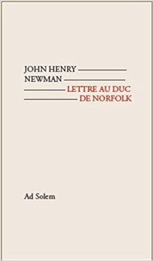 Lettre au duc de Norfolk