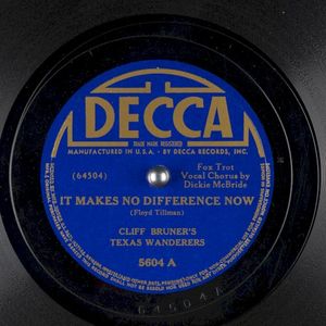 It Makes No Difference Now/I Hate to Lose You. (Single)