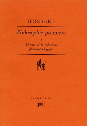 Philosophie première, 2