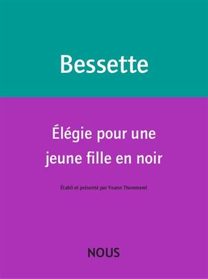 Elégie pour une jeune fille en noir