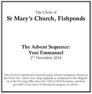 Advent Sequence 2018 (Live)