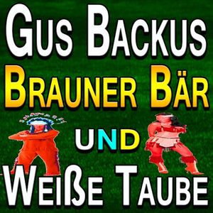 Brauner Bär und weiße Taube