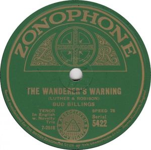 The Wanderer's Warning / Will The Angels Play Their Harps For Me (Single)