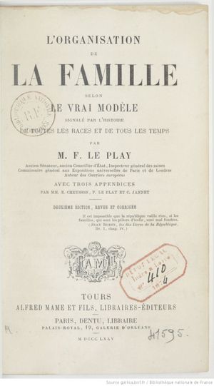 L’Organisation de la famille