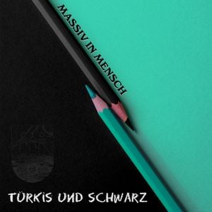 Türkis und Schwarz