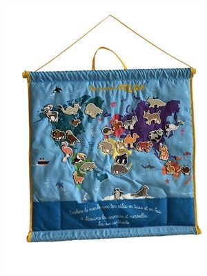 Mon premier atlas en tissu et en bois pour découvrir le monde !