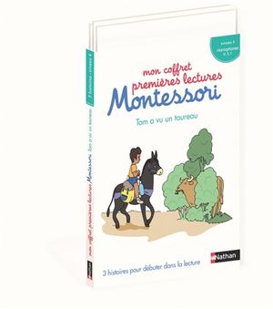 Mon coffret premières lectures Montessori : Tom a vu un taureau : 3 histoires pour débuter dans la lecture, niveau 4, homophones