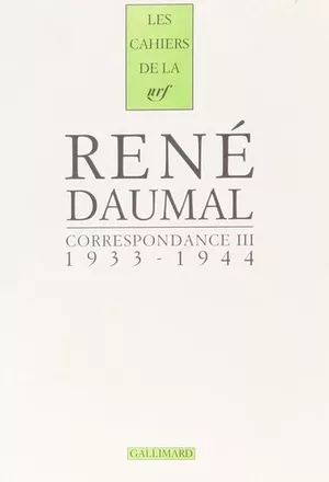 Correspondance 1933-1944