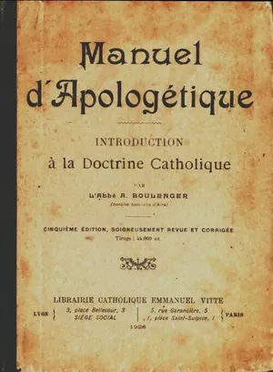 Manuel d’apologétique