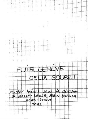 Fuir Genève