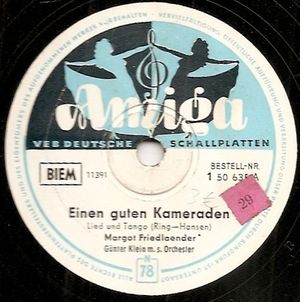 Einen guten Kameraden / Ich möchte mit dir vereint durchs Leben gehen (Single)