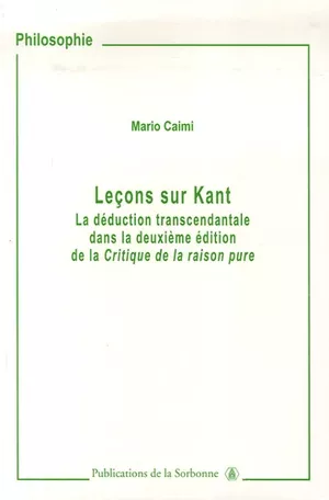 Leçons sur Kant