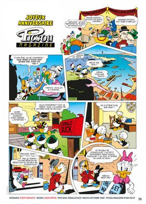 Joyeux anniversaire Picsou Magazine - Donald Duck