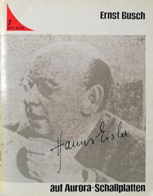 Hanns Eisler auf Aurora Schallplatten