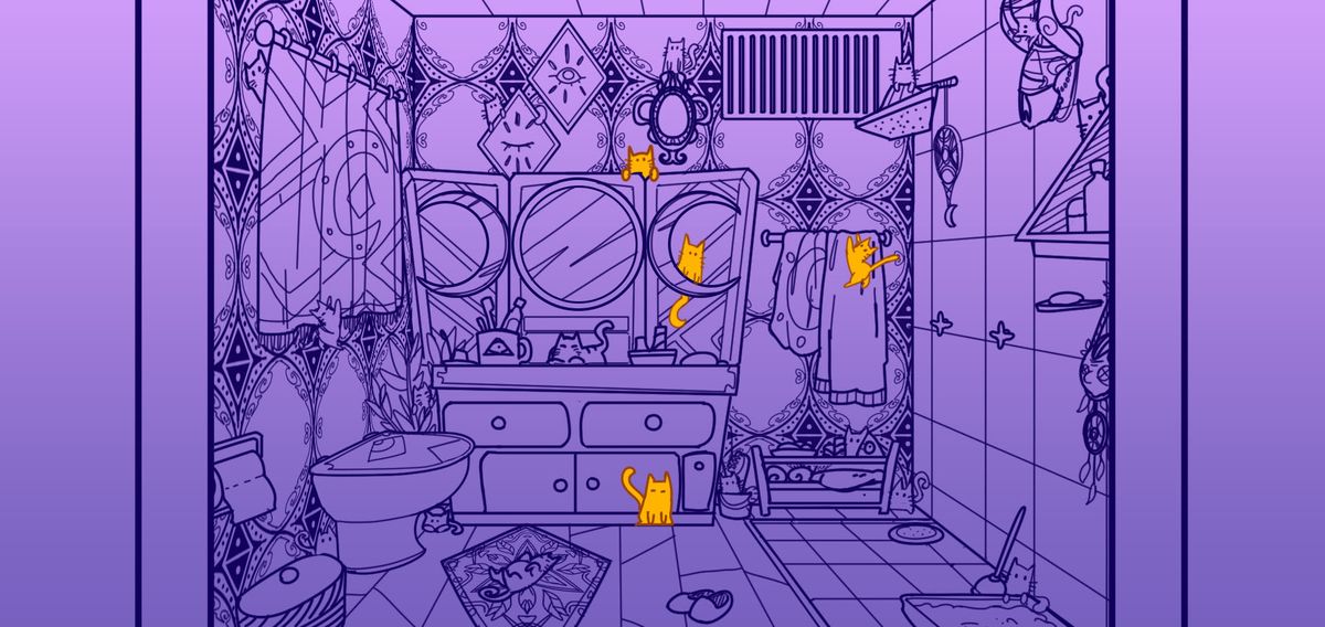 a building full of cats