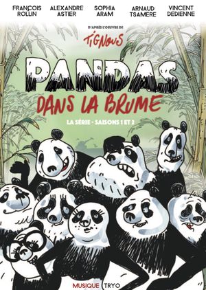 Pandas dans la brume