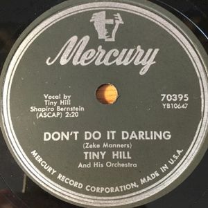 Don't Do It Darling / On the Uppermost Branch (Single)