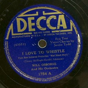 I Love to Whistle / Something Tells Me (Single)