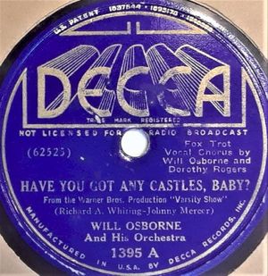 Have You Got Any Castles, Baby? / Moonlight on the Campus (Single)