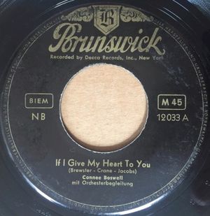 If I Give My Heart to You / Give Me the Right (Single)