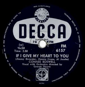 If I Give My Heart to You / Friends and Neighbours (Single)