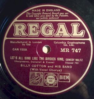 Let's All Sing Like the Birdies Sing / I Laughed So Hard I Nearly Died (Single)