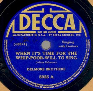 When It's Time for the Whip-Poor-Will to Sing / Will You Be Lonesome Too? (Single)