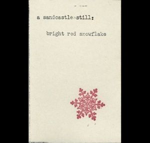 "Bright Red Snowflake"