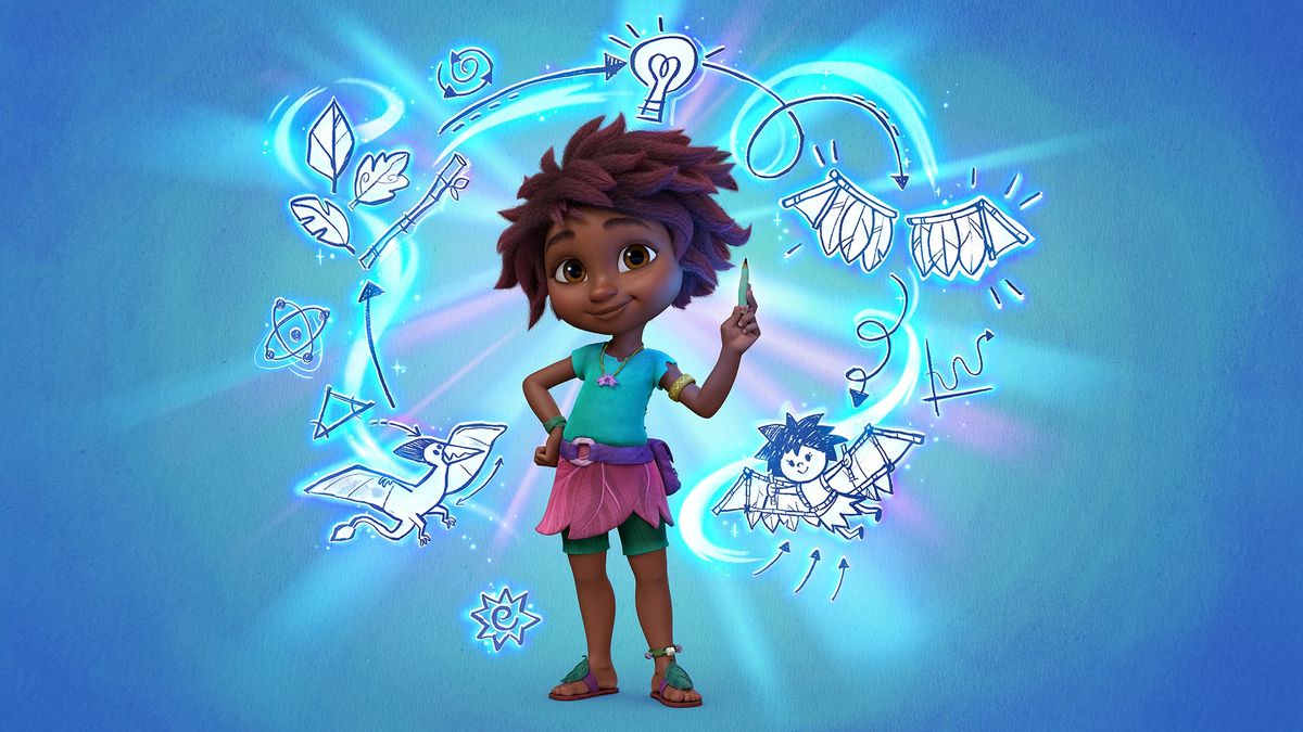 Eureka !, une série d'animation pour les 3-6 ans sur une jeune inventrice  de l'ère préhistorique, arrive le 10 septembre à 12h05 sur Disney Junior
