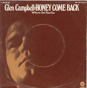 Honey Come Back (Single)
