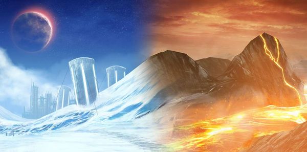 2 Planets Fire and Ice