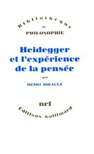 Heidegger et l'expérience de la pensée