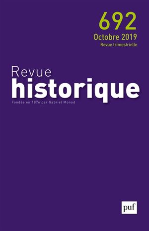 Revue historique, n° 692