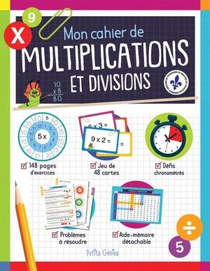 Mon cahier de multiplications et divisions