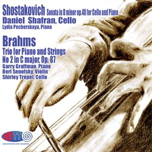 Shostakovich : Sonata in D minor op.40 for Cello and Piano, Brahms : Trio for Piano and Strings No 2 in C major, Op. 87