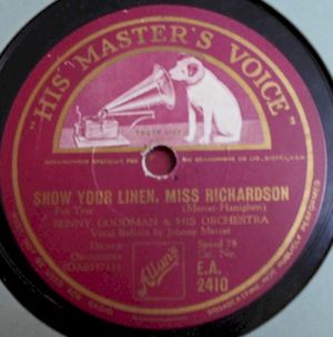 Show Your Linen, Miss Richardson / Y' Had It Comin' to You (Single)