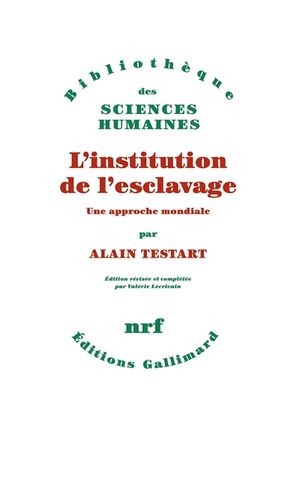 L'institution de l'esclavage