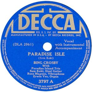 Paradise Isle / Aloha Kuu Ipo Aloha (Single)