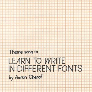 Learn to write in different fonts
