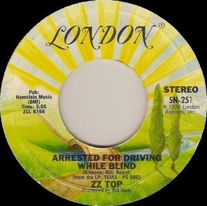 Arrested for Driving While Blind / It’s Only Love (Single)