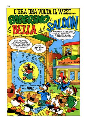 La Belle du saloon - Donald Duck