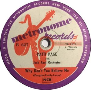 Why Don’t You Believe Me / The Doggie in the Window (Single)