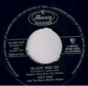 The Boy's Night Out / Three Fools (Single)