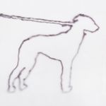 Pochette portrait of a dog