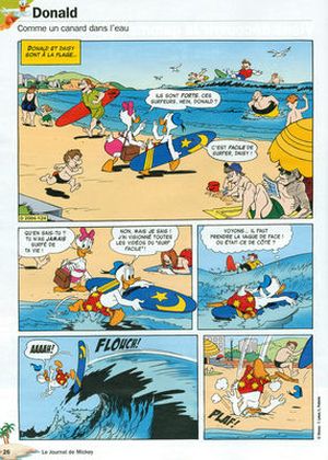 Comme un carnard dans l'eau - Donald Duck