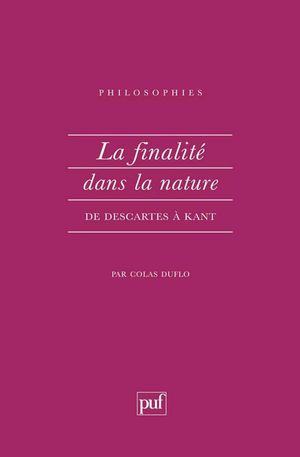 La finalité dans la nature